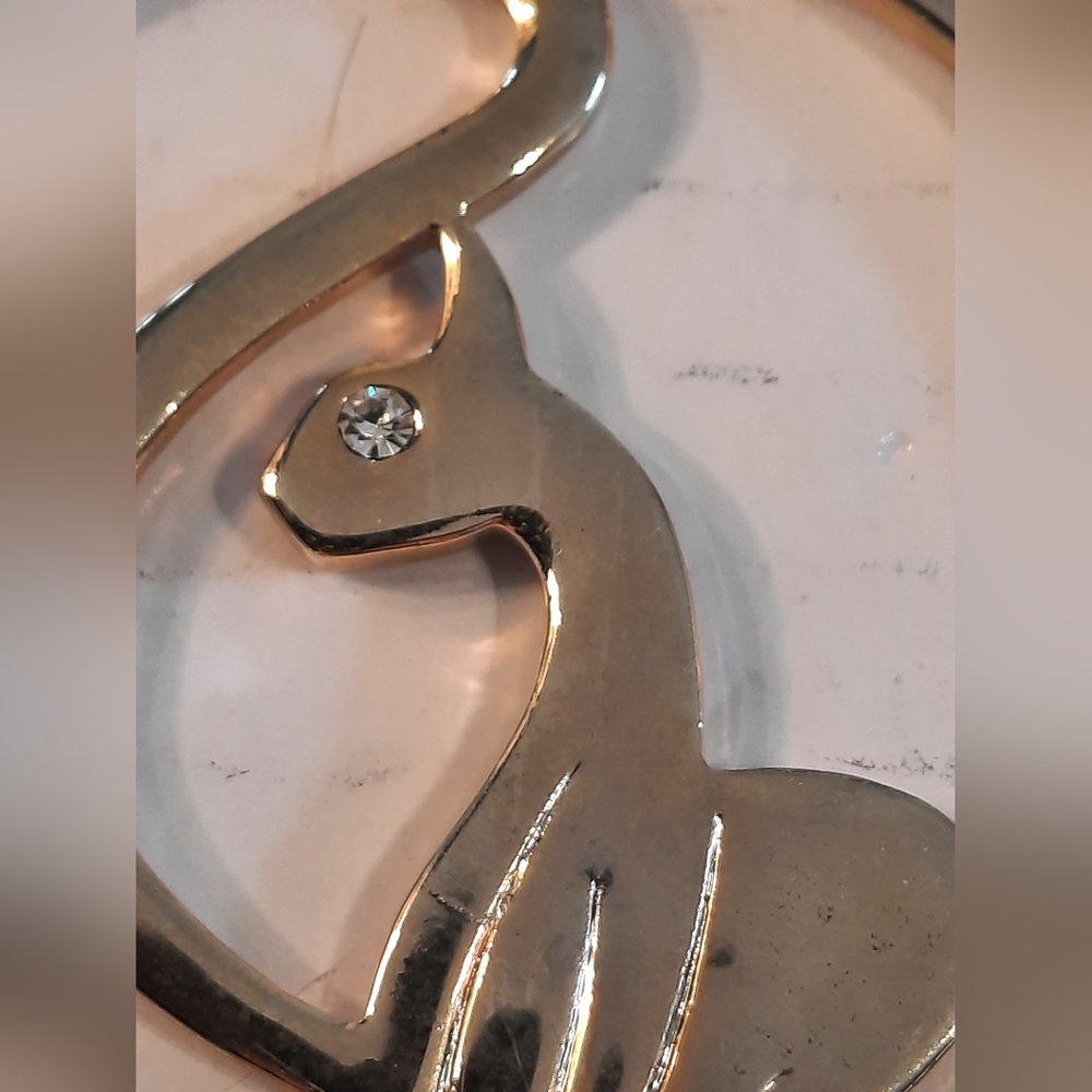 Elegant Gold Tone  Baby PhatCat Pendant - Picture 4 of 7
